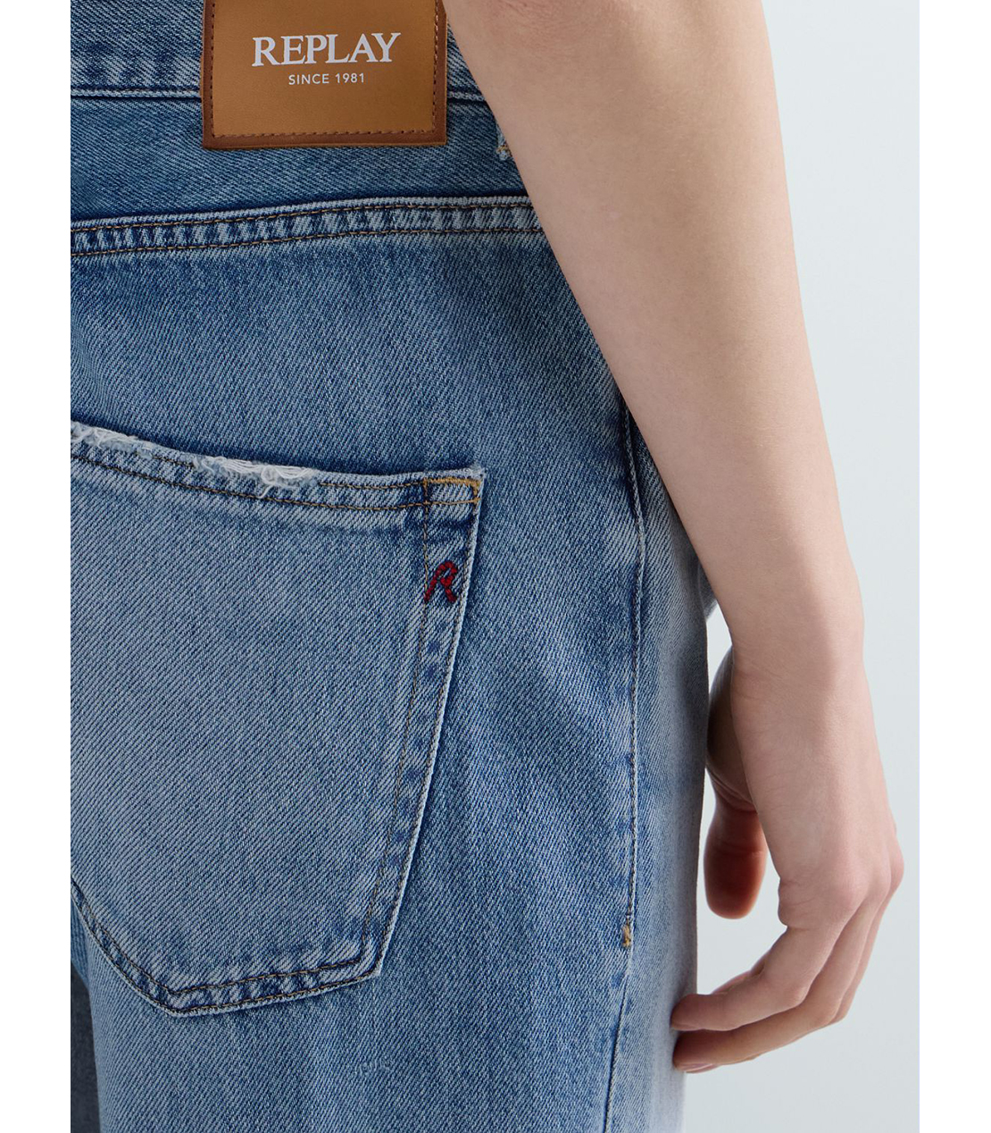 リラックスフィットMELJA ライトデニム 詳細画像 ライトブルー 7